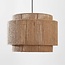 Lampe suspendue Toki naturelle en corde de chanvre tressée