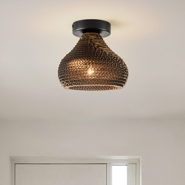 1-lichts plafondlamp van karton - Papilla