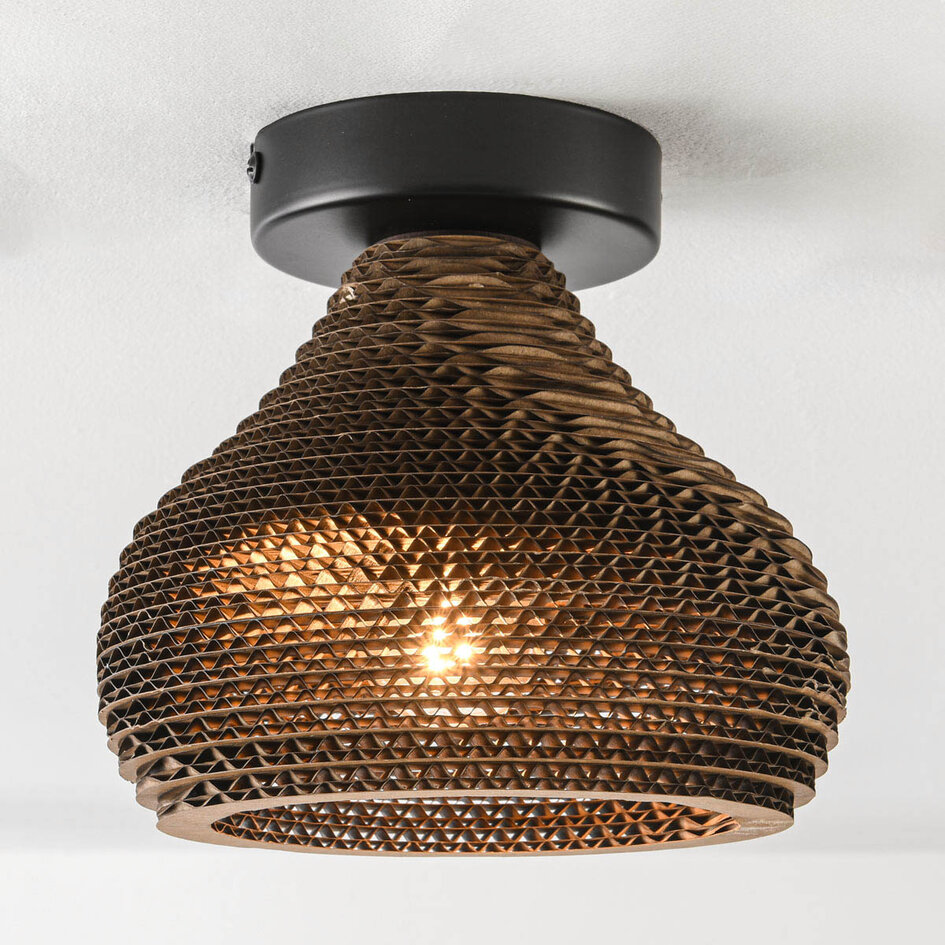 Plafonnier 1 lumière en carton - Papilla