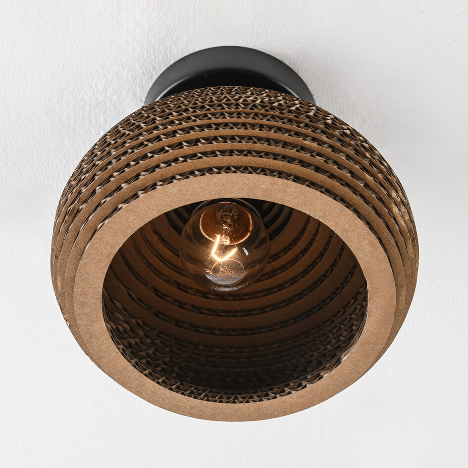 Plafonnier 1 lumière en carton - Papilla