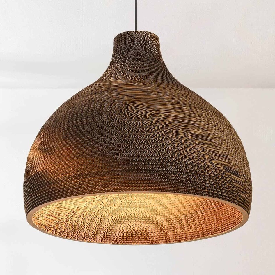 Hanglamp van karton Soluna - Ø50 cm