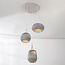 Design hanglamp van karton Zensa, 3-lichts - wit