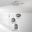 Design hanglamp van karton Zensa, 3-lichts - wit
