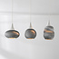Moderne hanglamp van karton Folia, 3-lichts - wit