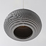 Moderne hanglamp van karton Folia, 3-lichts - wit