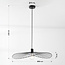 Lampe suspendue Linae en métal noir