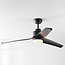 Ventilateur de plafond noir avec télécommande et LED - Akira