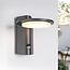 Applique murale extérieure Mayson avec détecteur - anthracite avec LED intégrée