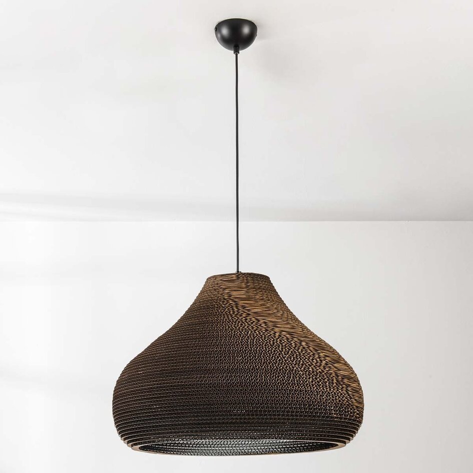 Lampe suspendue en carton Ø60 cm - Veela