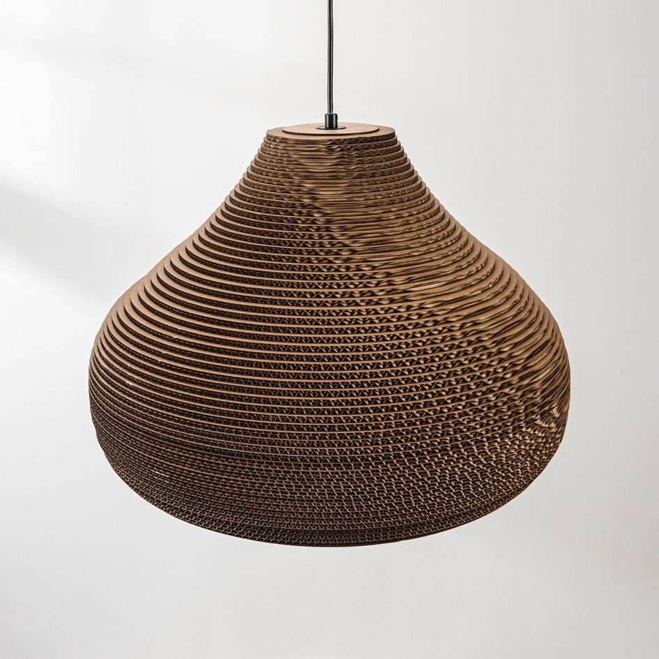 Lampe suspendue en carton Ø60 cm - Veela