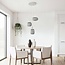 Design hanglamp van karton Zensa, 3-lichts - wit