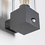 Moderne donker grijze wandlamp met sensor - Mick