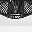 Lampe d'extérieur Woven en corde tressée noire, IP54
