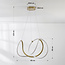 Lampe suspendue design Lunara avec LED intégrées à 3 niveaux de gradation - or