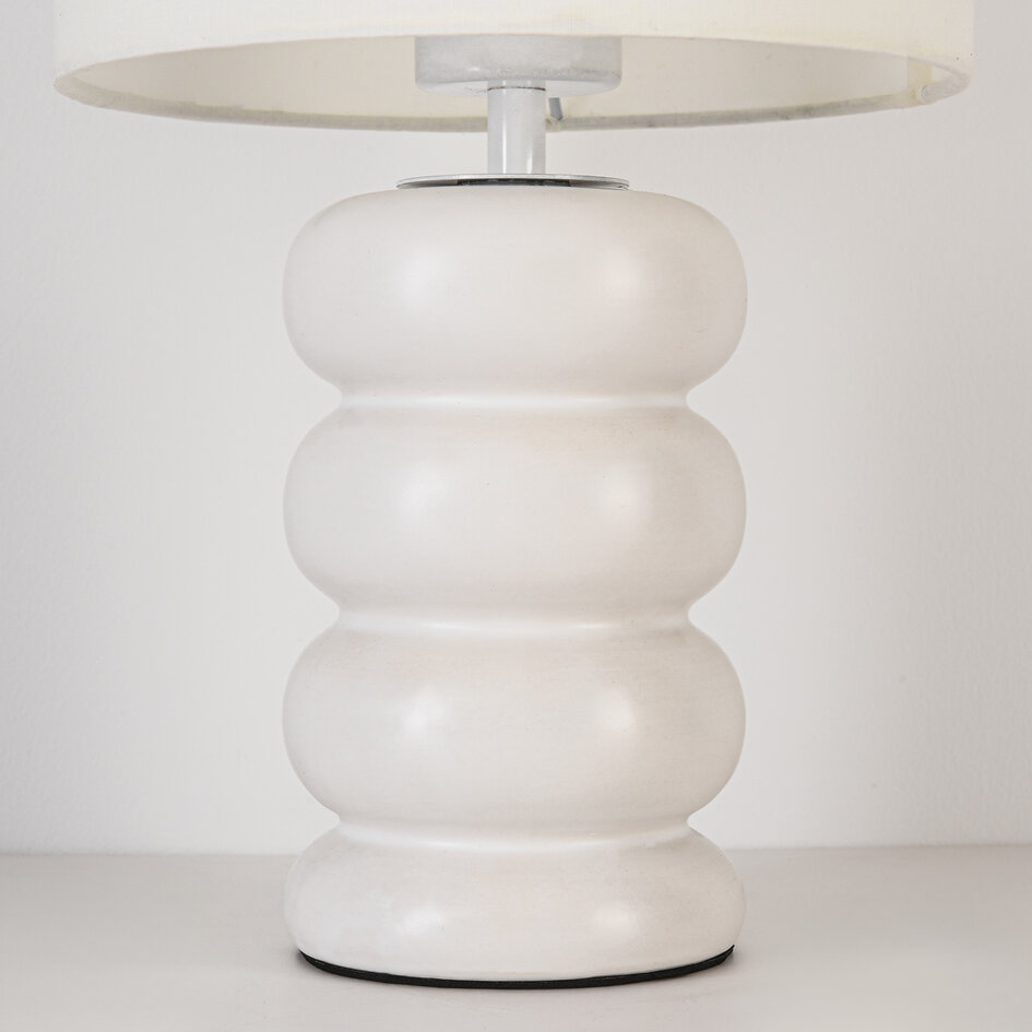 Lampe de table en céramique Sofara - blanc