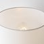 Lampe à poser Sofara en céramique avec abat-jour en tissu - blanche