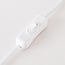 Lampe à poser Sofara en céramique avec abat-jour en tissu - blanche