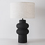 Lampe de table en céramique Sera - noir