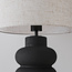 Lampe de table en céramique Sera - noir