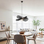 Lampe suspendue moderne boho-chic Janah - noir