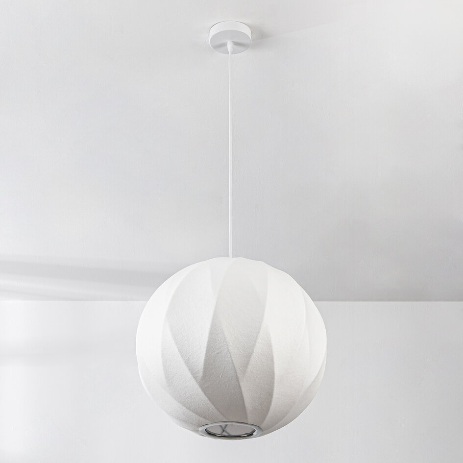 Minimalistische hanglamp in zijde-look - Seda