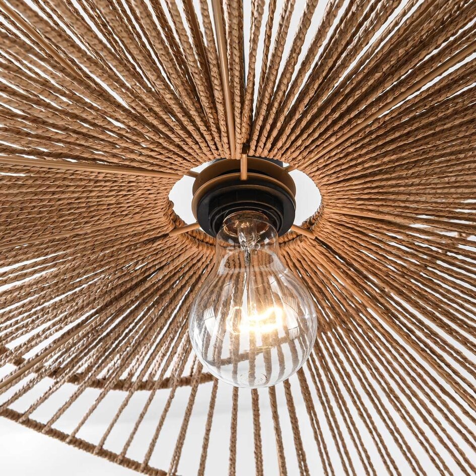 Moderne boho-chic hanglamp Janah - bruin