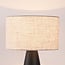 Lampe à poser Teburu avec abat-jour en lin