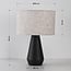 Lampe à poser Teburu avec abat-jour en lin