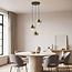 Design hanglamp Fynna 3-lichts amber glas