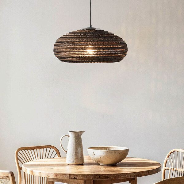 Lampe suspendue à 1 lumière en carton - Haze