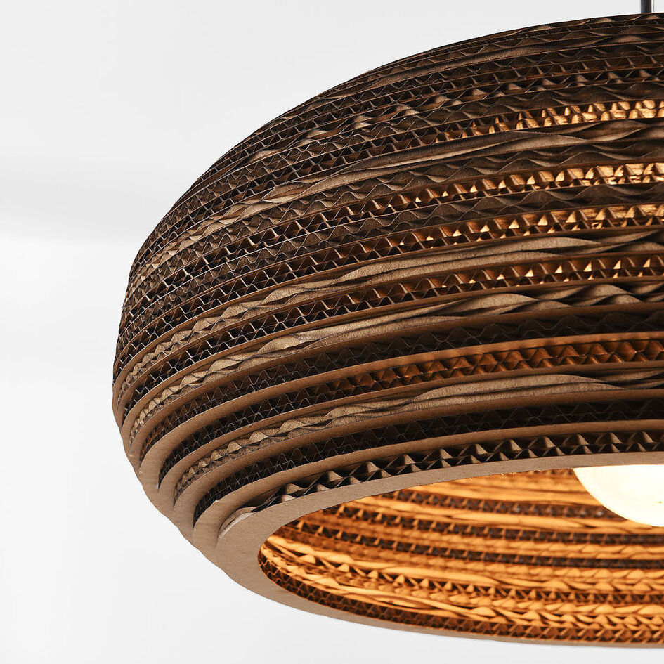 Lampe suspendue à 1 lumière en carton - Haze