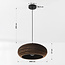 1-lichts hanglamp van karton - Haze