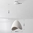 Lampe suspendue Wabi Sabi Ashi - blanc