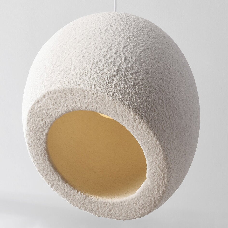 Wabi Sabi hanglamp Yugen met wit steeneffect