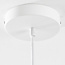 Lampe suspendue en feutre blanc cassé Tsuki