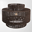 Lampe suspendue Japandi Sumi en brun foncé