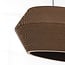 Suspension Caryo 3 lumières en carton - noir et naturel