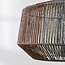 Lampe suspendue Ravon en corde tressée tricolore