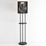 Lampadaire Vinta avec LED solaires à 3 niveaux de gradation et corde tressée en noir