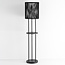 Staande solar buitenlamp Vinta, 3-staps dimbare LEDs en gevlochten touw, zwart