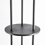 Lampadaire Vinta avec LED solaires à 3 niveaux de gradation et corde tressée en noir