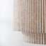 Lampe suspendue beige avec abat-jour en tissu - Tressa