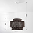 Lampe suspendue Japandi Sumi en brun foncé