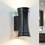 Applique de salle de bains moderne à 2 lumières - noir