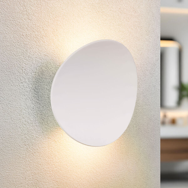 Witte design wandlamp voor badkamer - Ozzy