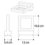 Applique design pour salle de bain Vince - noir