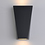 Applique de salle de bains Luisa 2 lumières en acier inoxydable noir