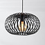 1-lichts hanglamp Sole - zwart