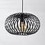 1-lichts hanglamp Sole - zwart