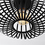 1-lichts hanglamp Sole - zwart